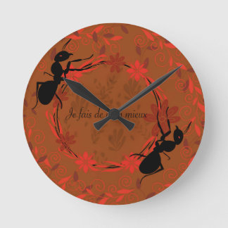 fourmi, affirmation positive ,phrase inspirante round clock