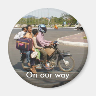 Four's Company ... On Our Way Magnet