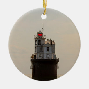 Fourteen Foot Bank Lighthouse Ceramic Ornament