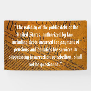 Fourteenth Amendment Public Debt Banner