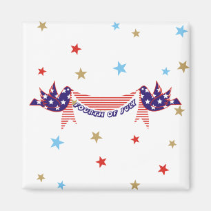 Fourth 4th Of July Refrigerator Magnets
