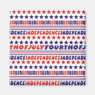 Fourth 4th Of July Refrigerator Magnets