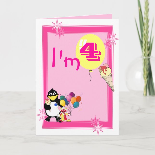 Fourth  Birthday Card (Front)