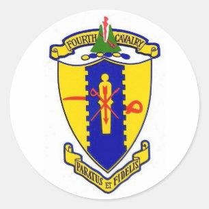 Fourth Cavalry Classic Round Sticker