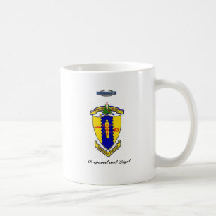 Fourth Cavalry Crest with motto and CIB Coffee Mug