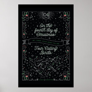 Fourth Day of Christmas Poster 24x36