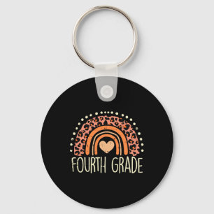 Fourth Grade 4th Rainbow First Day Of School Teach Key Ring