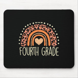Fourth Grade 4th Rainbow First Day Of School Teach Mouse Pad