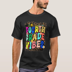 Fourth Grade 4th Vibes Team Retro Tie Dye 1st Day T-Shirt