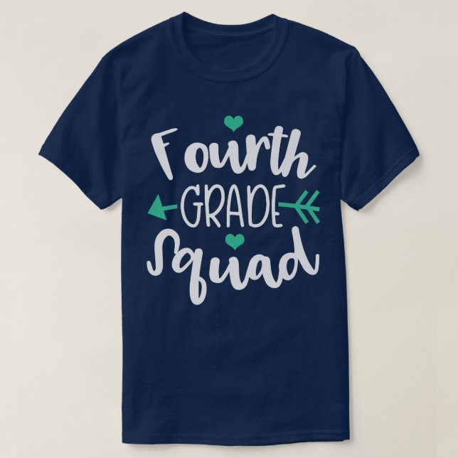 Fourth Grade Back To School 4th Grade First Day At T-Shirt (Design Front)