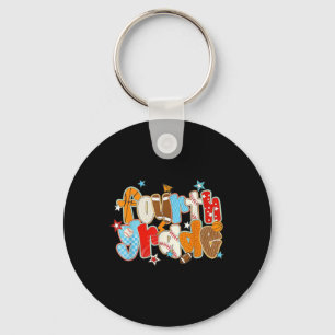 Fourth Grade Back To School Baseball Basketball Pr Key Ring