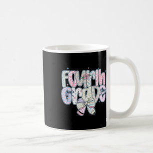 Fourth Grade Back To School Coquette Preppy Pencil Coffee Mug