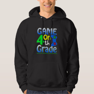 Fourth Grade Back To School Video Gamer Game On 4t Hoodie