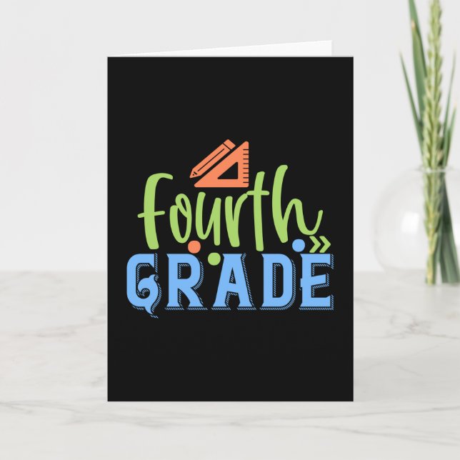 Fourth Grade Card (Front)