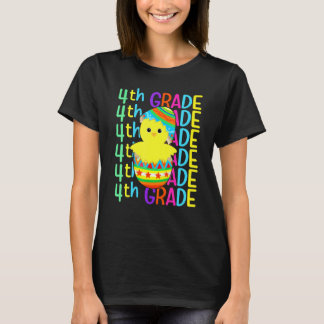 Fourth Grade Chicken Crack The Egg Easter Day Boy  T-Shirt