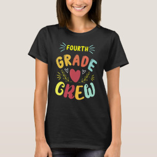 Fourth Grade Crew Back To School 4th Grade Teacher T-Shirt