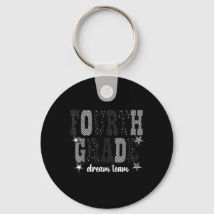 Fourth Grade Dream Team 4th Grade Chequered Back Key Ring