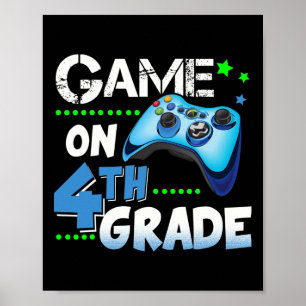 Fourth Grade Fun Game On 4th Grade Gift  Poster