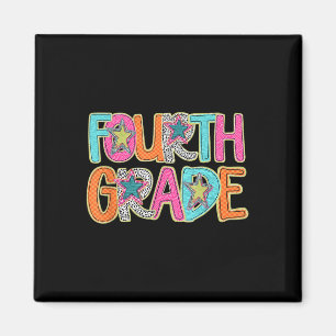 Fourth Grade Funny Back To School Happy First Day Magnet