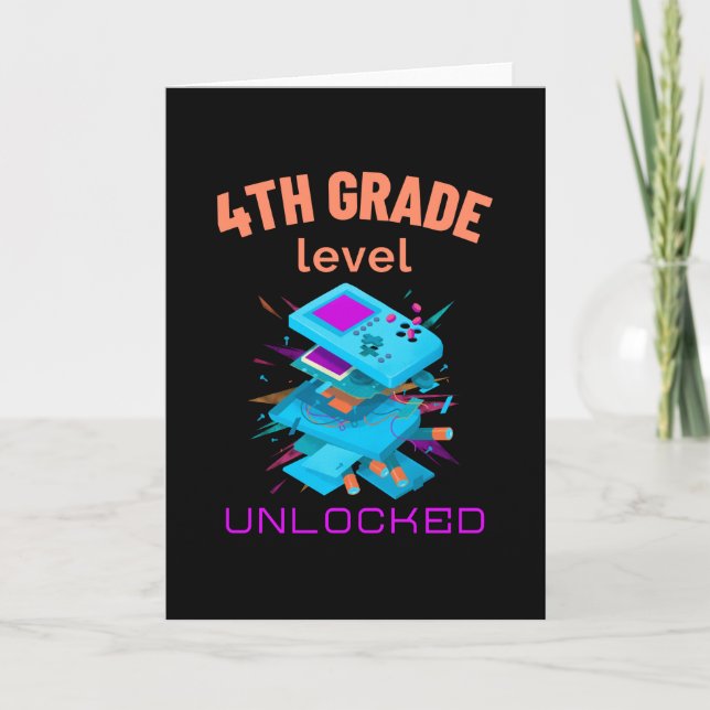 fourth grade level unlocked card (Front)