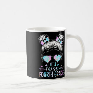 Fourth Grade Little Miss Back To School 4th Grade Coffee Mug