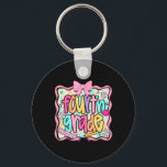Fourth Grade Pencil Coquette Back To School Teache Key Ring<br><div class="desc">Fourth Grade Pencil Coquette Back To School Teachers Kids</div>