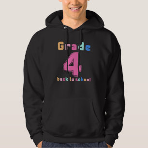 Fourth Grade Rainbow Girls Boys Teacher Cute 4th G Hoodie