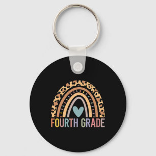 Fourth Grade Rainbow Girls Boys Teacher Team 4th G Key Ring