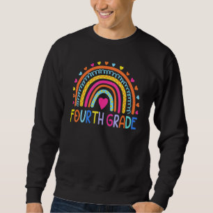 Fourth Grade Rainbow Girls Boys Teacher Team 4th G Sweatshirt