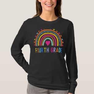Fourth Grade Rainbow Girls Boys Teacher Team 4th G T-Shirt