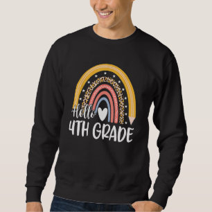 Fourth Grade Rainbow Team Hello 4th Grade Rocks Sq Sweatshirt