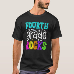Fourth Grade Rocks 4th Grade Back To School Gift T-Shirt