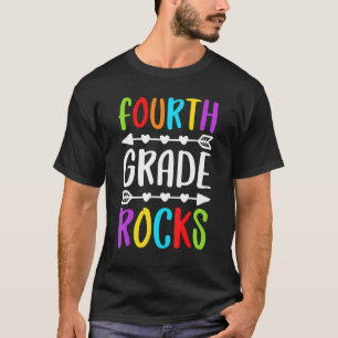 Fourth Grade Rocks 4th Grade Back To School T-Shirt