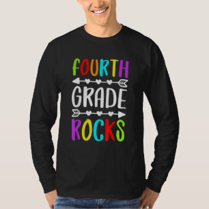 Fourth Grade Rocks 4th Grade Back To School T-Shirt