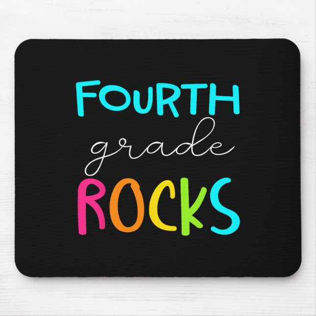 Fourth Grade Rocks  Team 4th Grade Teacher  Mouse Pad (Front)