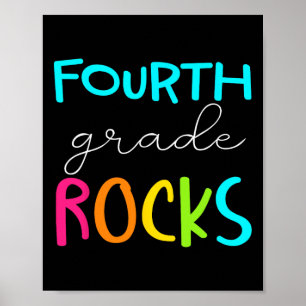 Fourth Grade Rocks Team 4th Grade Teacher Poster