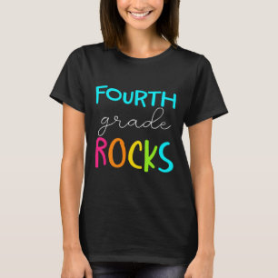 Fourth Grade Rocks Team 4th Grade Teacher T-Shirt
