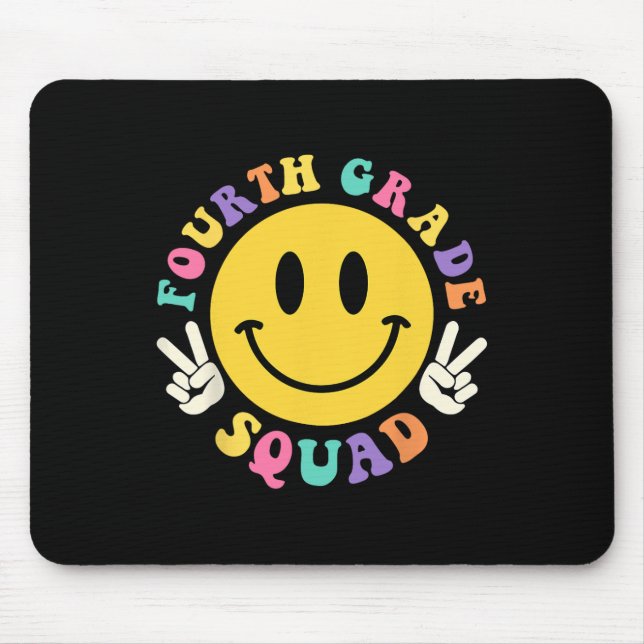 Fourth Grade Squad Back To School 4th Grade Teache Mouse Pad (Front)