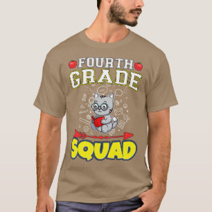 Fourth Grade Squad Funny Elementary Primary School T-Shirt