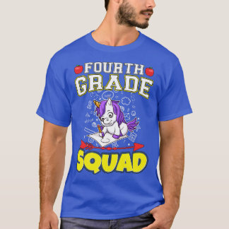 Fourth Grade Squad Funny Elementary Primary School T-Shirt