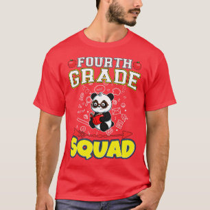 Fourth Grade Squad Funny Elementary Primary School T-Shirt