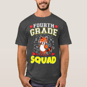 Fourth Grade Squad Funny Elementary Primary School T-Shirt