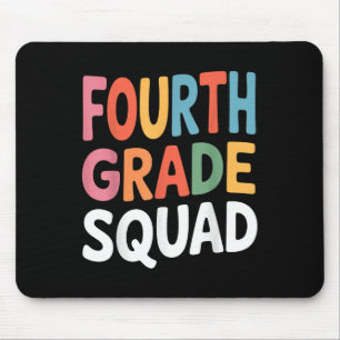 Fourth Grade Squad Shirt 4th Grade Boy Girl Studen Mouse Pad