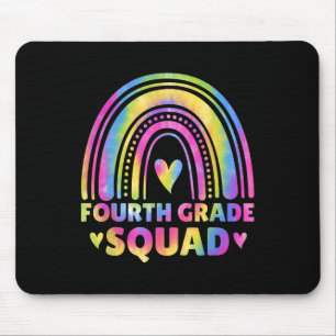 Fourth Grade Squad Teacher Tie Dye Back To School Mouse Pad