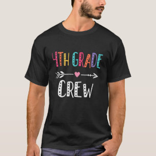 Fourth Grade Teacher Cute Arrow 4th Grade Crew Te T-Shirt