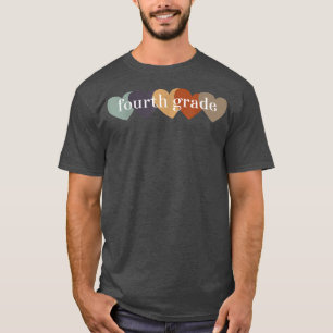 Fourth Grade Teacher Hearts Back to School Teach R T-Shirt
