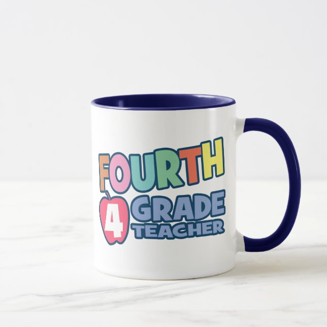 Fourth Grade Teacher Mug (Right)