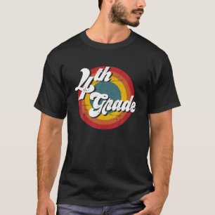 Fourth Grade Teacher Retro Vintage 4Th Grade Teach T-Shirt