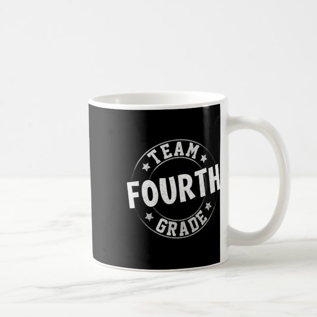 Fourth Grade Teacher Student Back To School 4th Gr Coffee Mug (Right)