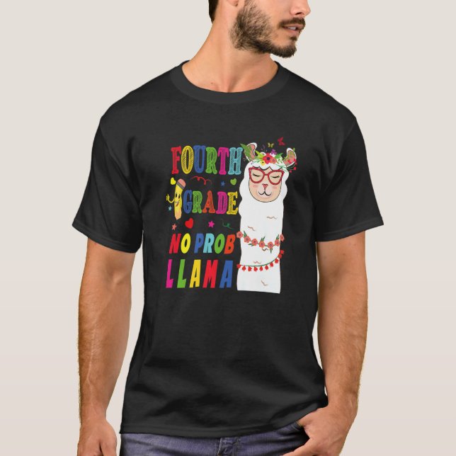 Fourth Grade Teacher Student Back To School No Pro T-Shirt (Front)